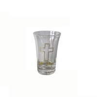3545 Communion Glass Communion Glass - God Bless