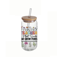 Glass Cup - Teachers Plant Seeds
