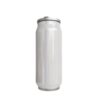 400ml White Stainless Steel Can