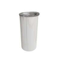 3579 15oz Stainless Steel White Skinny Tumbler 15oz White Stainless Steel Skinny Tumbler