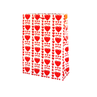 3610 Heart Gift Bag Heart Covered Gift Bag
