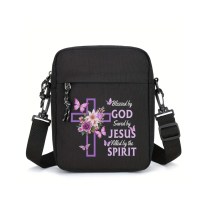 Black Crossbody Bag - Blessed by God