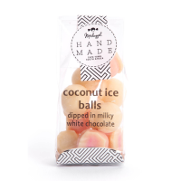 4702 Coconut Ice Balls Dipped in White Chocolate 100g Coconut Balls Dipped in White Chocolate