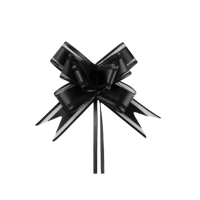 4772 black bow Gift Wrapping Bow - Black