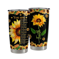 4779 you are tumbler 600ml Sunflower Tumbler - You Are