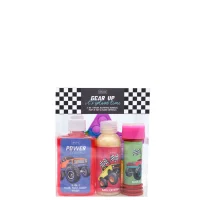 Monster Truck Bath Gift Set – Kids Wash, Bubbles, Crystals & Pop It Toy