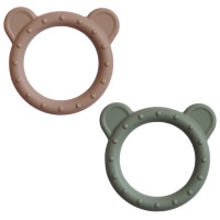 78 bear Mushie Ring Grip Teether - Bear