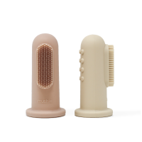 80 Blush & Shfting Sand Mushie Finger Toothbrush