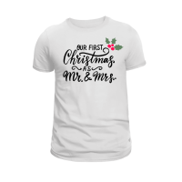 96 First Christmas Christmas T-shirt - Mr & Mrs First Christmas