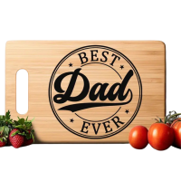 Bamboo Cutting Board – Dad Bamboo Cutting Board - Best Dad