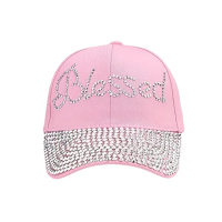 Pink Studded Cap - Blessed