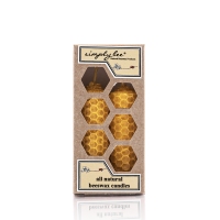 Short Beeswax Candle – 2 Pack BEESWAX CANDLES